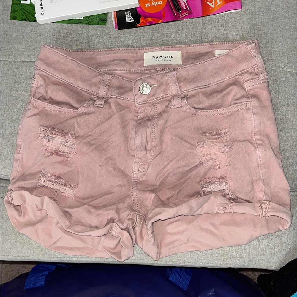 Pacsun super stretch shortie jean shorts